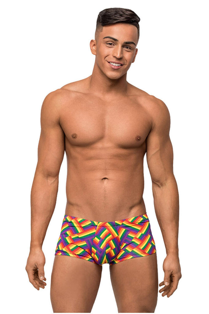 men's rainbow print boxer