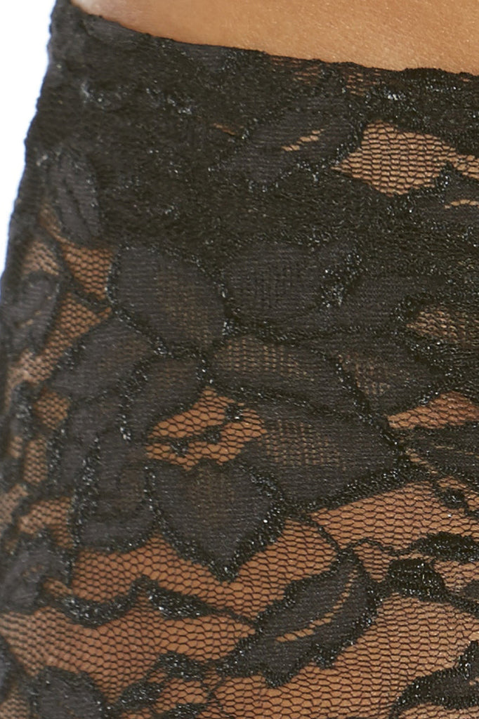 Shop this black lace mini skirt for dancewear bottoms