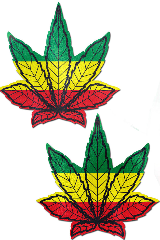 Shop these rasta indica glitter pot leaves nipple cover pasties