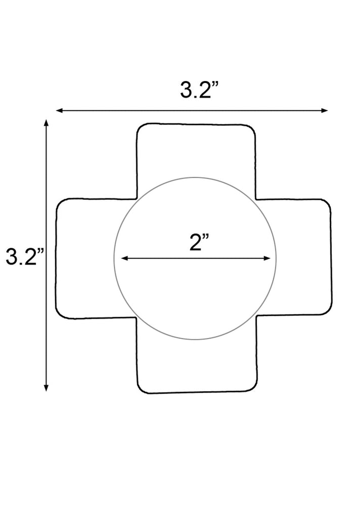 Nipple pasties measurements