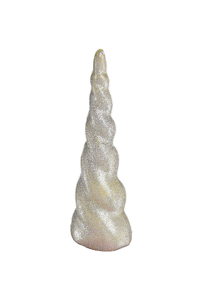 Silver glitter unicorn horn