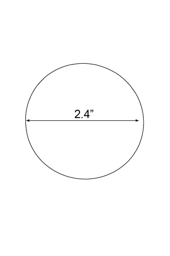 Circle nipple pasties measurements