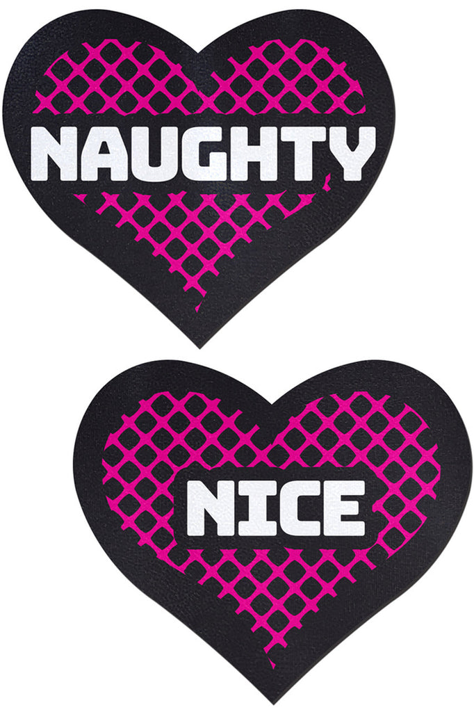 Naughty &amp; Nice Pink Heart Nipple Pasties breast pasties