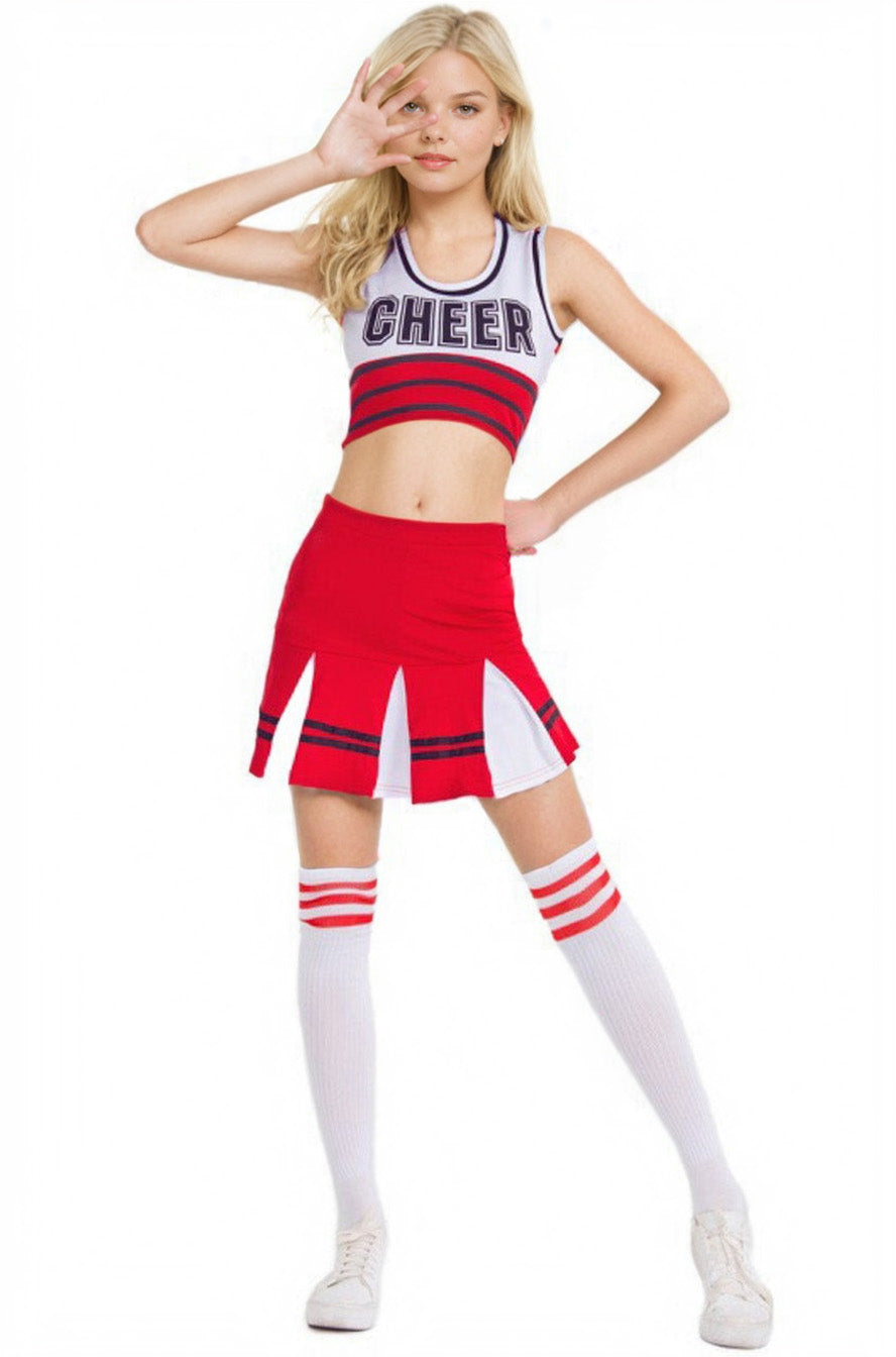 Julbie Three Cheers Cheerleader Costume, Simple Cheerleader Costume