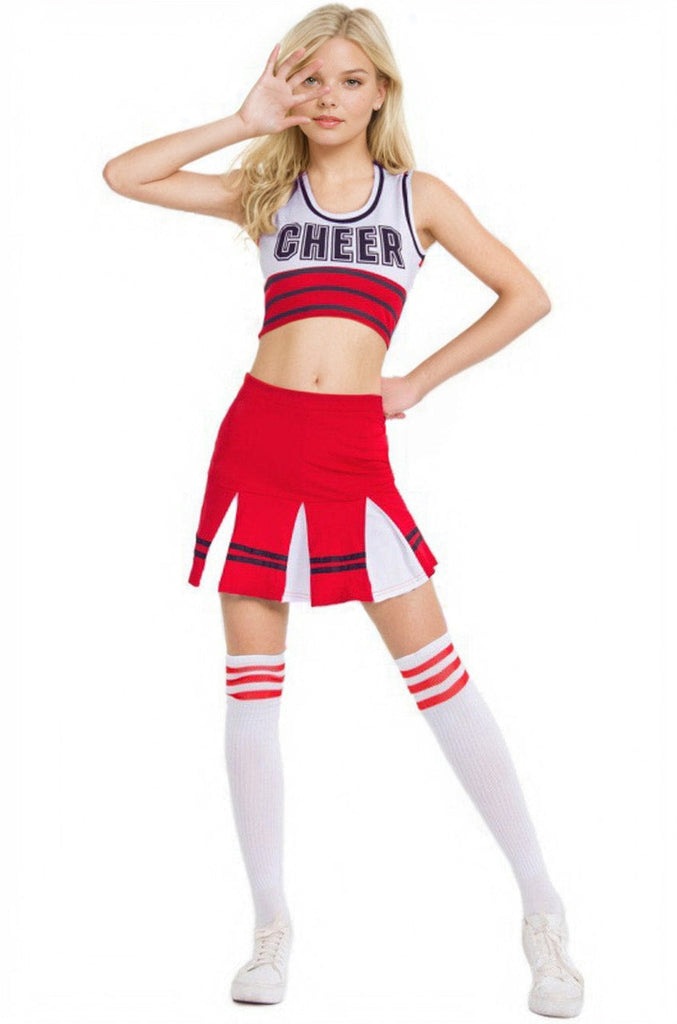 Julbie Three Cheers Cheerleader Costume, Simple Cheerleader Costume