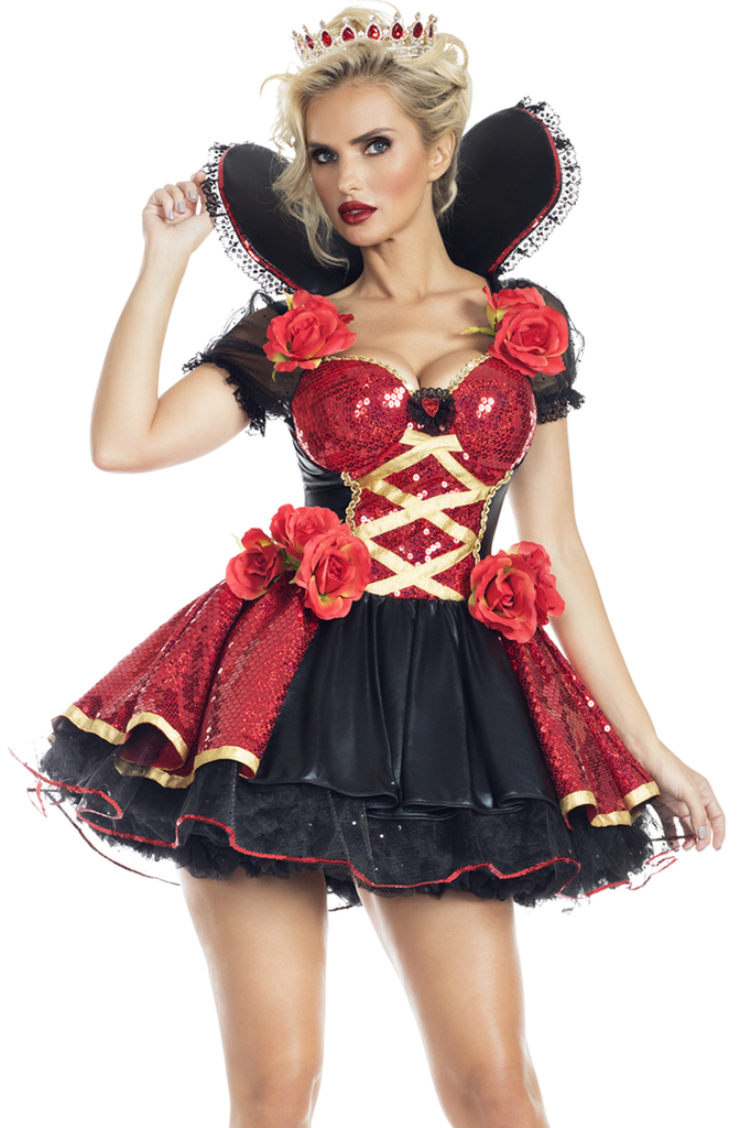 Shop this women's Party King Queen of Hearts costume with oversized collar