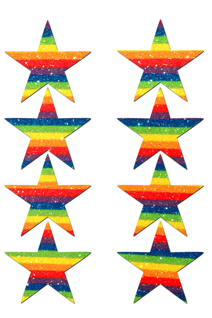 Shop women's rainbow star pasties multi pack.