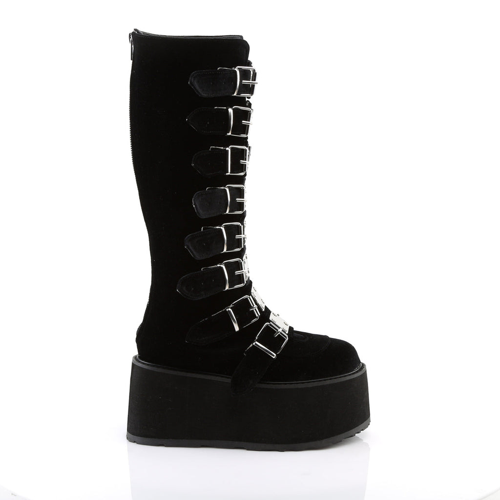 Women's   with 3.5" Platform Mid/Calf &amp; Knee High Boots by the brand Demonia
